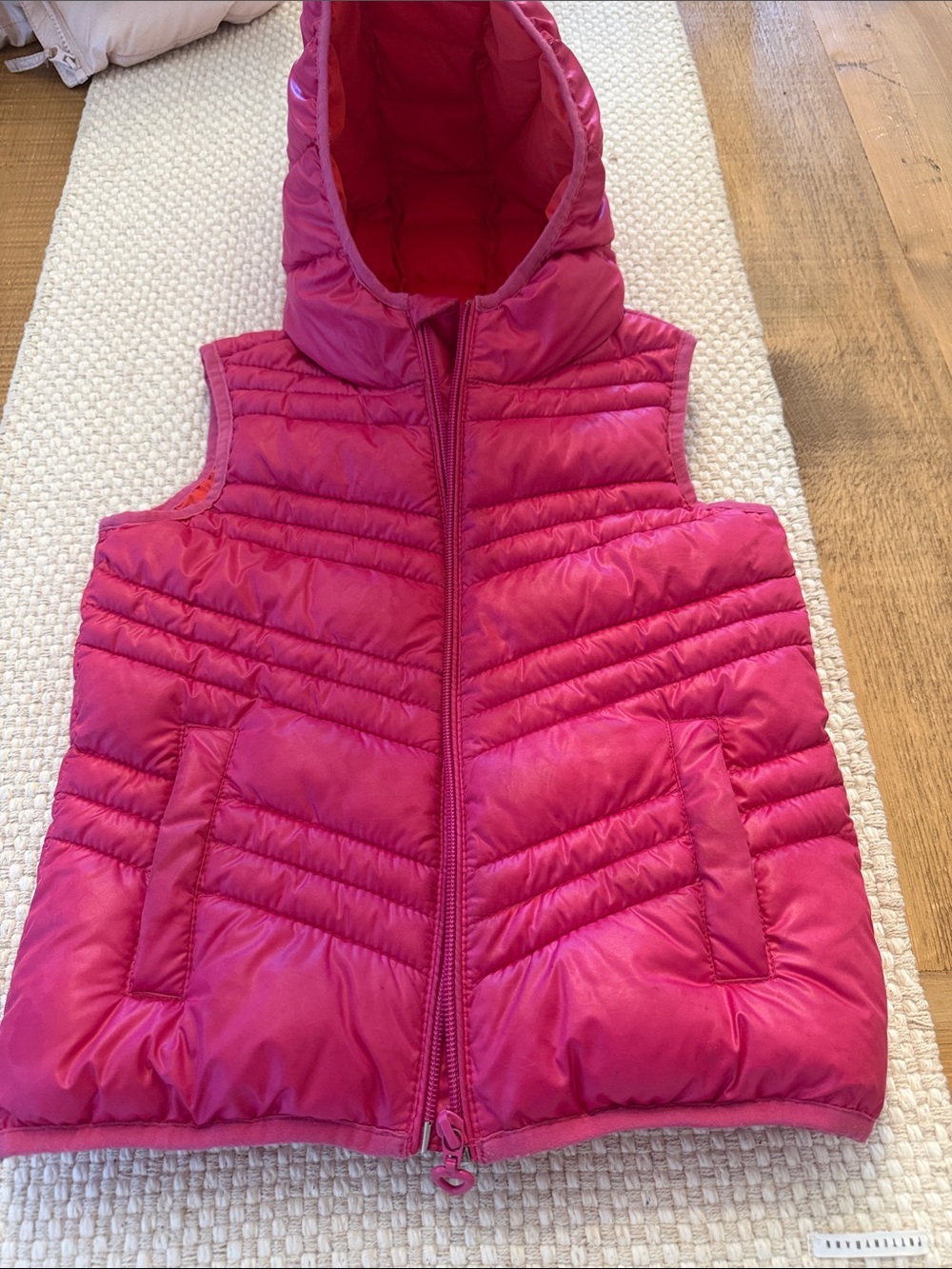 S Oliver - Girls' Fuchsia Hooded Puffer Vest